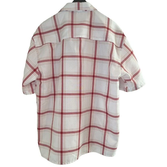 Renegade Outerwear & Sportswear Shirt (L) Men's Burgundy Plaid Button - Picture 2 of 5